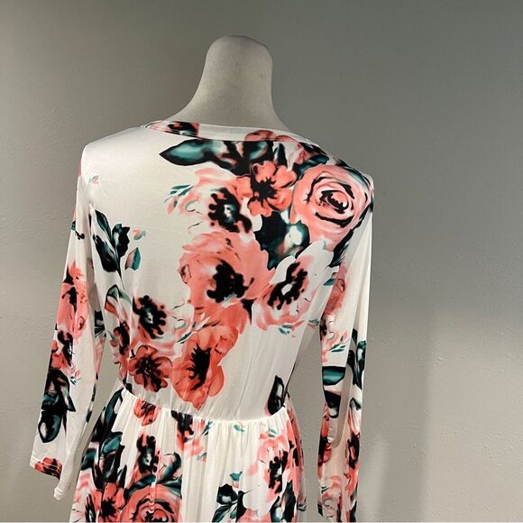 Off brand floral long sleeve maxi dress size medium - Picture 9 of 15